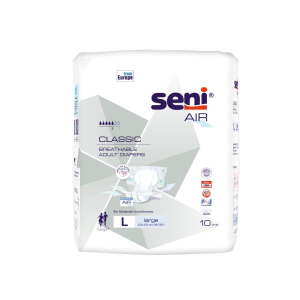Netmeds | Seni Air Classic Breathable Adult Diapers(L) 10's