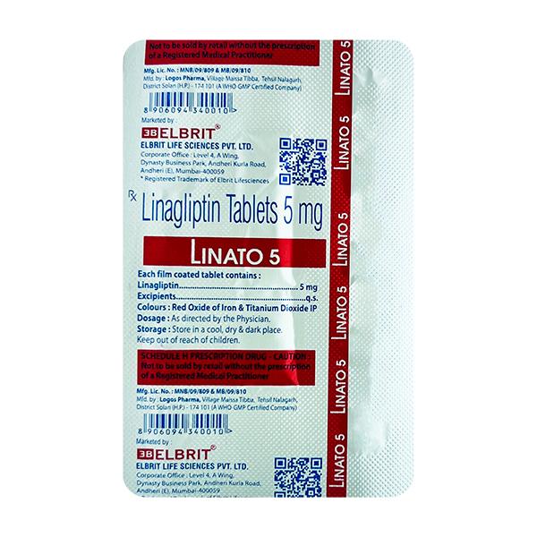 LINATO 5 Tablet 10's - Diabetes-Ant