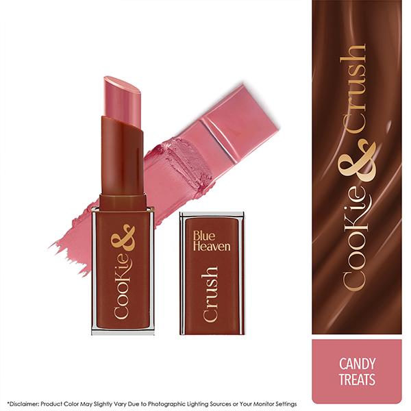 Netmeds | Blue Heaven Cookie & Crush Chocolate-Flavored Soft-Matte Lipstick, Candy Treats 3.4 gm