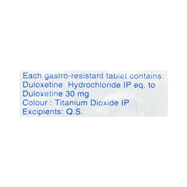 Duvanta 30mg Tablet 10'S - Depression-Ant