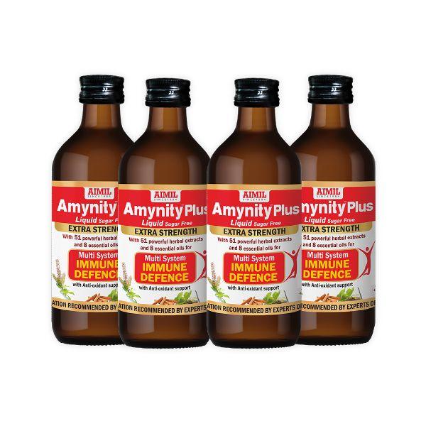 Aimil Amynity Plus Sugar Free Syrup (Pack of 4 x 200 ml) - Speciality Medicines