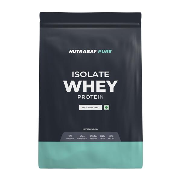 Nutrabay Pure Isolate Pea Protein Powder - Unflavoured 2 kg