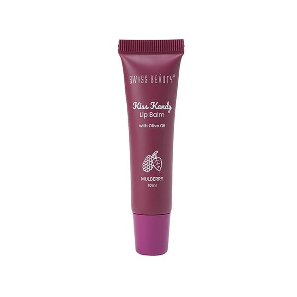 Swiss Beauty Kiss Kandy Lip Balm With Olive Oil, Shade - Mulberry 10 ml - Lip Balms
