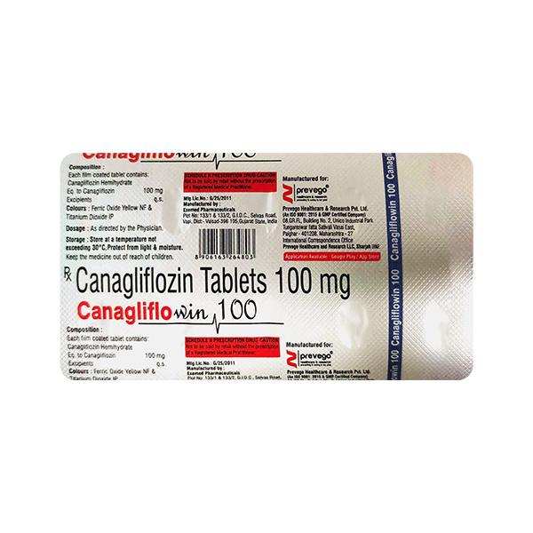 Netmeds | CANAGLIFLOWIN 100 Tablet 10's