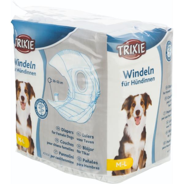 Netmeds | Trixie Diapers For Female Dogs M to L (36 to 52 cm) 12's