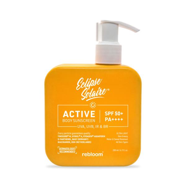 Netmeds | Eclipse Solaire Active Body Sunscreen SPF 50+ PA+++ Cream 200 ml