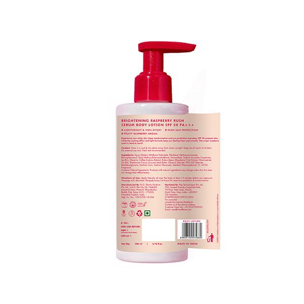 mCaffeine Brightening SPF 50 PA+++ Body Sunscreen Lotion - Instant Cooling, Non-Sticky, De-Tan Lotion 200 ml - Face Moisturizers