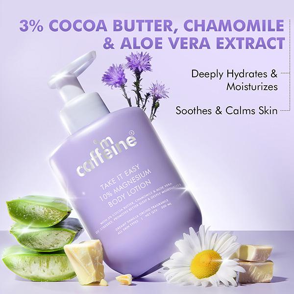 MCaffeine 10% Magnesium Body Lotion, 3X Instant Stress Reduction, Vanilla Betters Sleep & Relaxes 300 ml - Lotions & Creams