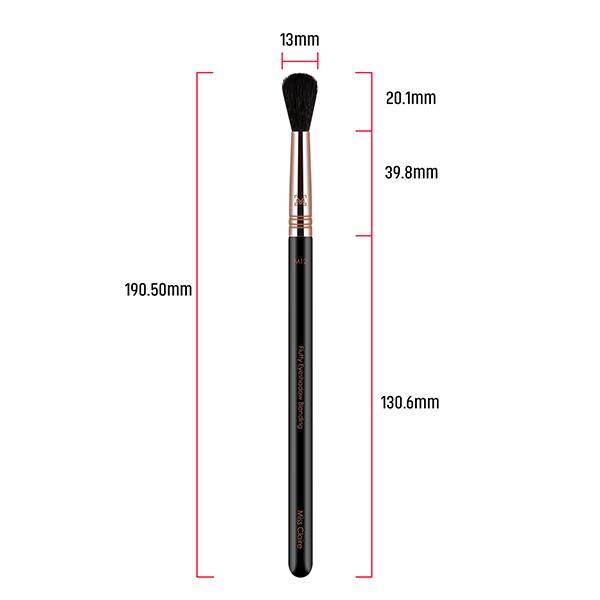 Miss Claire M12 - Fluffy Eyeshadow Blending Brush (Black) (Rose Gold) 1's - Eye Brush