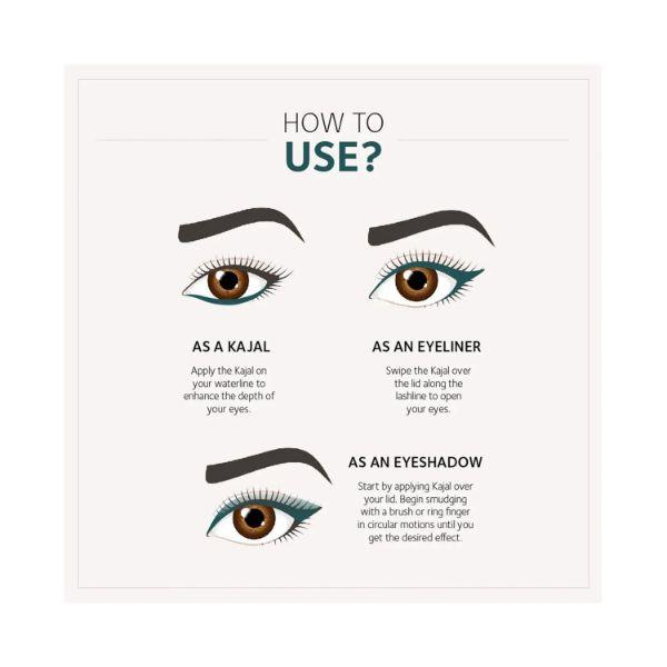 SoulTree 014 - Caribbean Teal Kajal 3 gm - Kajal & Kohls