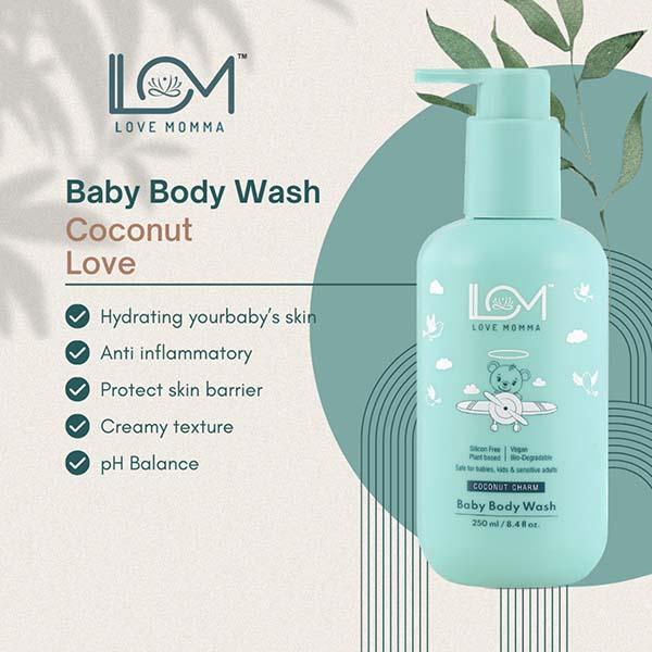 Love Momma Coconut Charm Baby Body Wash 250 ml - Baby Body Wash