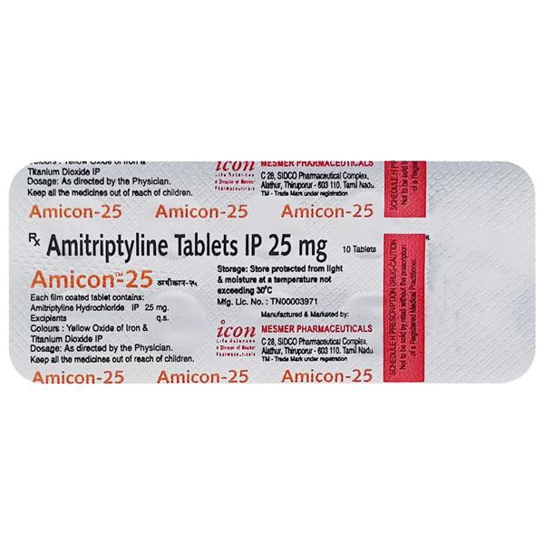 Amicon 25mg Tablet 10'S - Depression-Ant