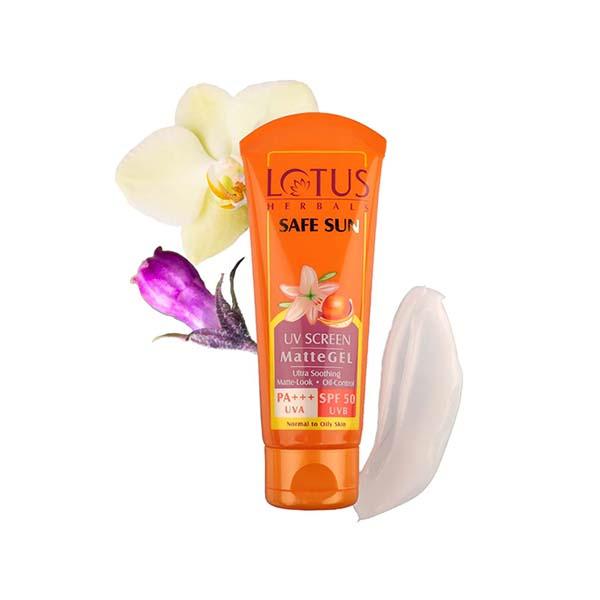 Netmeds | Lotus Herbals Safe Sun Uv Screen Mattegel Pa+++ Spf-50 30 Gm
