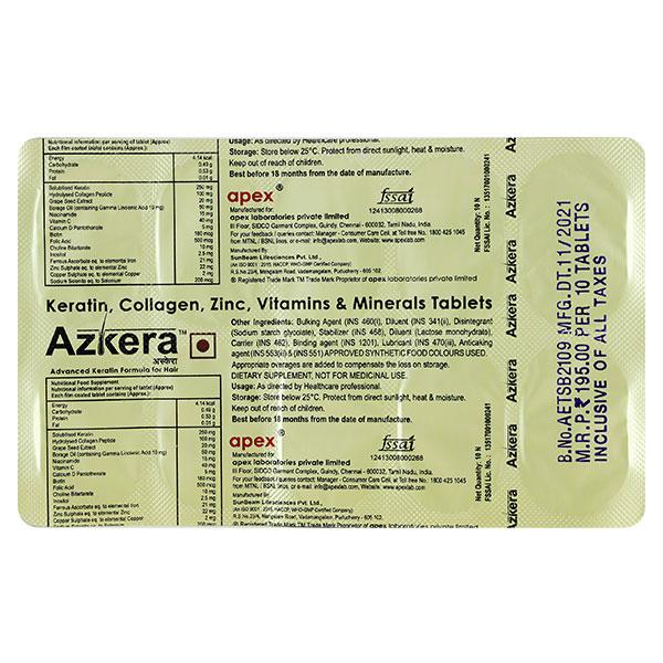 AZKERA Tablet 10's - Supplements-Vam