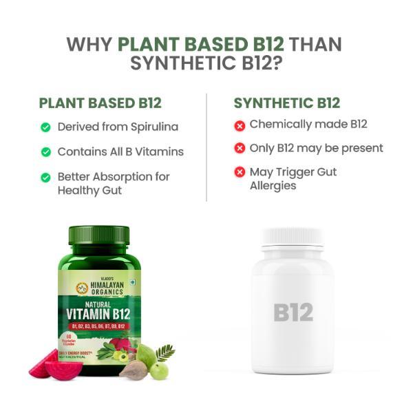 Vlado's  Himalayan Organics Plant Based Vitamin B12 Veg Capsules 60's - Multi-Vitamins