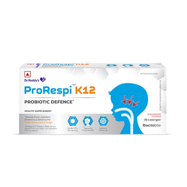 PRORESPI K12 STRAWBERRY FLAVOUR Lozenges 30's