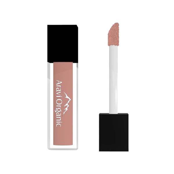 Netmeds | Aravi Organic Long Lasting Ultra Smooth Matte Liquid Lipstick - Night Manager 1.5 ml