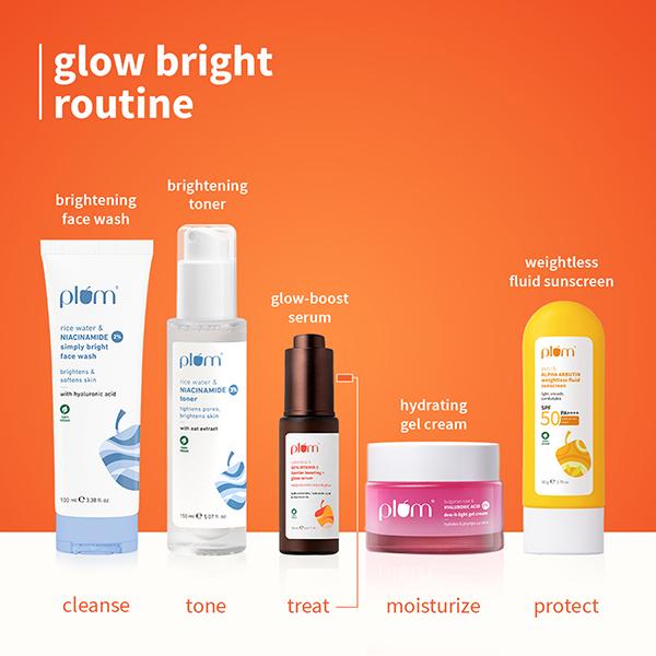 Plum Calendula & 10% Vitamin C Barrier Boosting + Glow Serum Boosts Glow Builds Skin Barrier 30 ml - Essences