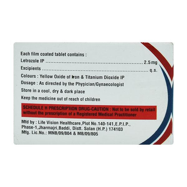 LETOCARE 2.5 Tablet 5's - Cancer Oncology-Hor