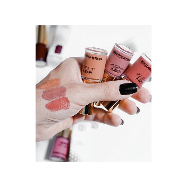 Samer Khouzami Matt Lip Drop Liquid Lipstick - Rose Wood 307 6 ml - Liquid Lipsticks