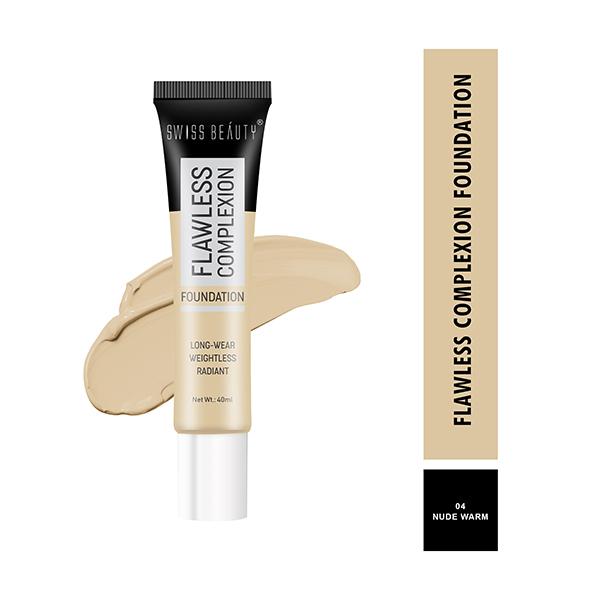 Netmeds | Swiss Beauty Flawless Complexion Foundation - (Warm Nude) 40 ml