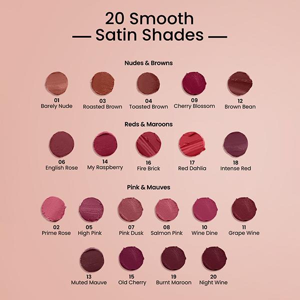 Swiss Beauty Satin Comfort Lipstick-Red Dahlia 3 gm - Lipsticks