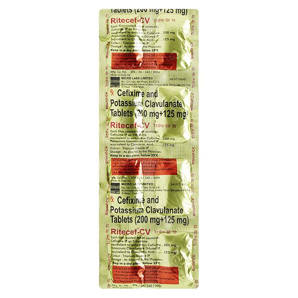 RITECEF CV Tablet 10's - Bacterial Infections-Cep