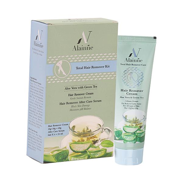 Alainne Aloe Vera and Green Tea Hair Remover Kit 60G 2's - Others