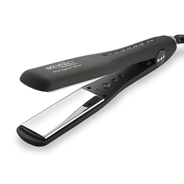 Netmeds | Ikonic Hair Straightener - Pro Titanium Shine Black & Silver 982 ml