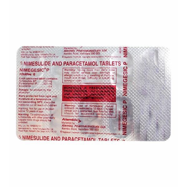 Nimegesic P Tablet 10'S