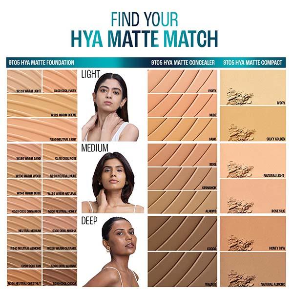 Lakme 9to5 Hya Matte Foundation + Hyaluronic Acid Neutral Light 25 ml - Foundation