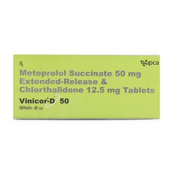 Vinicor D 50mg Tablet 10'S - Hypertension-Bet