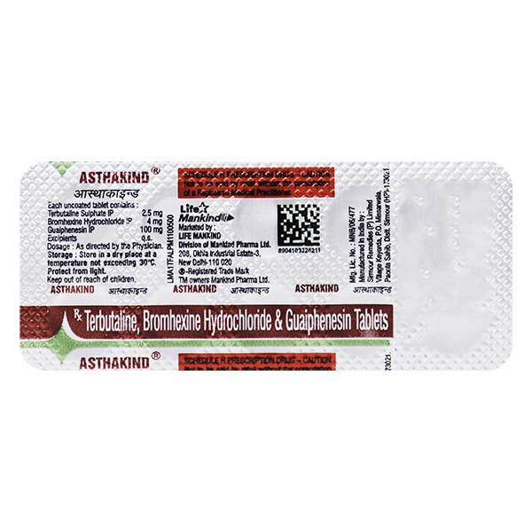Asthakind Tablet 10'S - Asthma/COPD-Ast