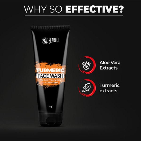 Beardo Face Wash - Turmeric 100 gm - Face Wash & Cleansers
