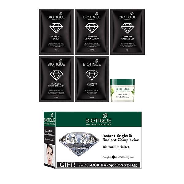 Biotique Diamond Facial Kit 10gm each 5's - Facial Kits