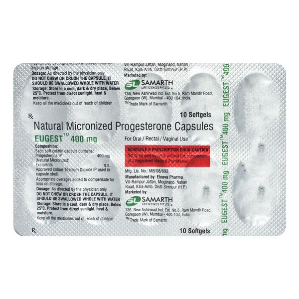 Eugest 400mg Capsule 10'S - Hormonal Therapy-Oes
