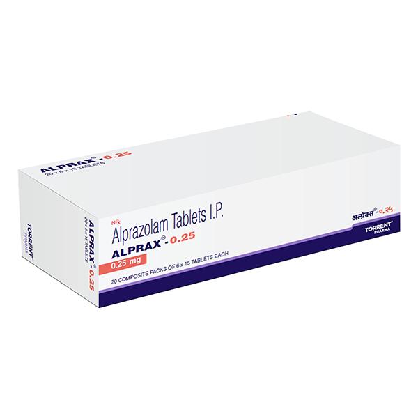 Alprax 0.25mg Tablet 15'S