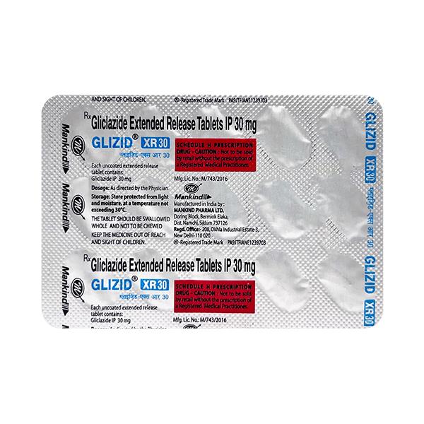 Netmeds | GLIZID XR 30 Tablet 15's