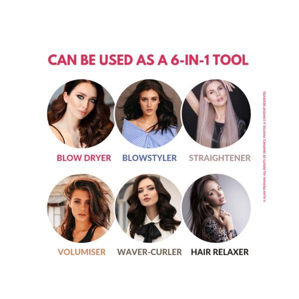 Alan Truman The Blow Brush Silver Ceramic 1's - Multi-Stylers