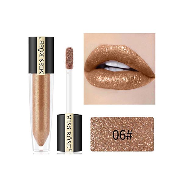 Miss Rose Long Lasting Mettalic LipGloss 7701 - 028 06 20 gm - Lip Glosses