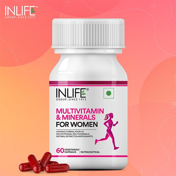 Inlife Multivitamin & Minerals Capsule - Women 60's - Women Health