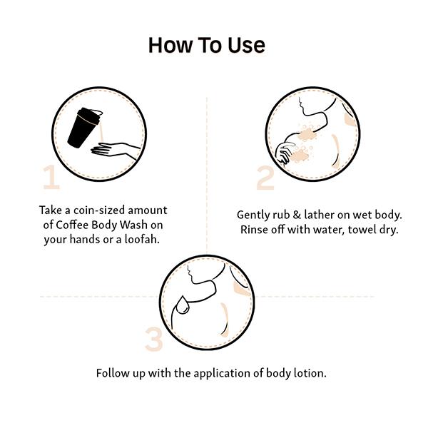 Mcaffeine Naked & Raw Coffee Body Wash 300 ml - Shower Gels & Body Wash