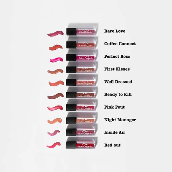 Aravi Organic Long Lasting Ultra Smooth Matte Liquid Lipstick - Rare Love 1.5 ml - Liquid Lipsticks