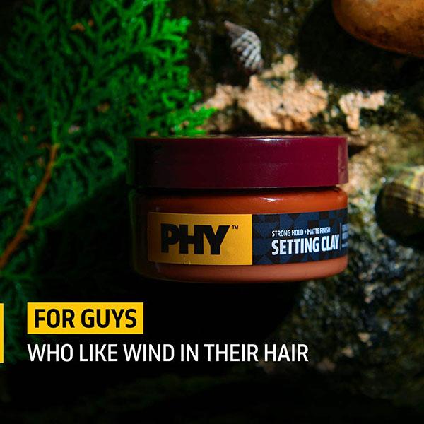 Phy Setting Clay Strong Hold + Matte Finish 100 gm - Pomades