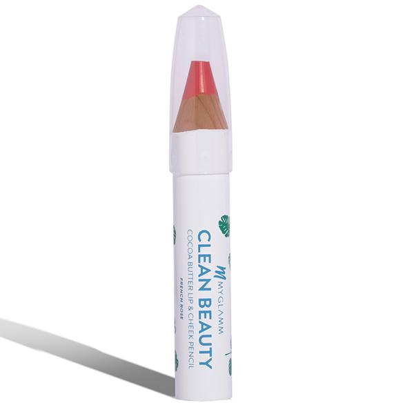 Clean Beauty Cocoa Butter Lip & Cheek Pencil - French Rose 3.94 Gm