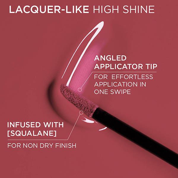Loreal Paris Infallible Laque Resistance Lacquer-Like Shine, 16H Longwear, 635 Worth It Medium 4 ml - Liquid Lipsticks