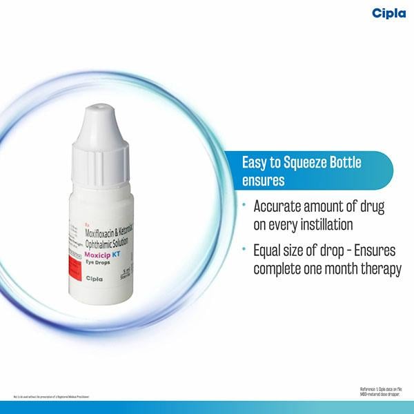 Moxicip KT Eye Drops 5ml - Eye Infections-Eaa