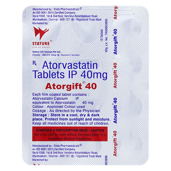 Netmeds | ATORGIFT 40mg Tablet 10's
