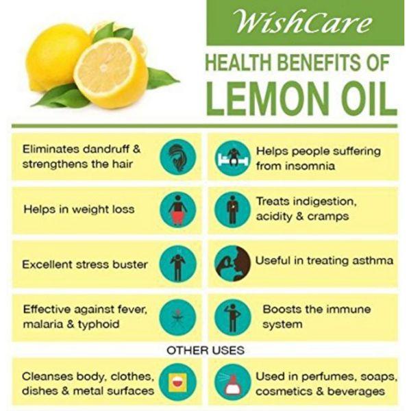 WishCare 100% Pure Lemon Essential Oil 15 ml - Essential Oils