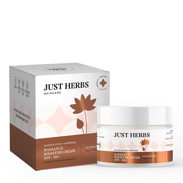 Just Herbs Radiance Booster Cream With SPF 30+ 50 gm - Night Cream
